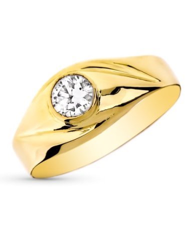9K SOOLITARIO ORO AMARILLO CADETE...
