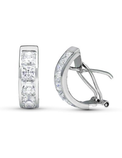 9K PENDIENTES ORO BLANCO...