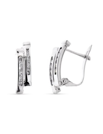 9K PENDIENTES ORO BLANCO...