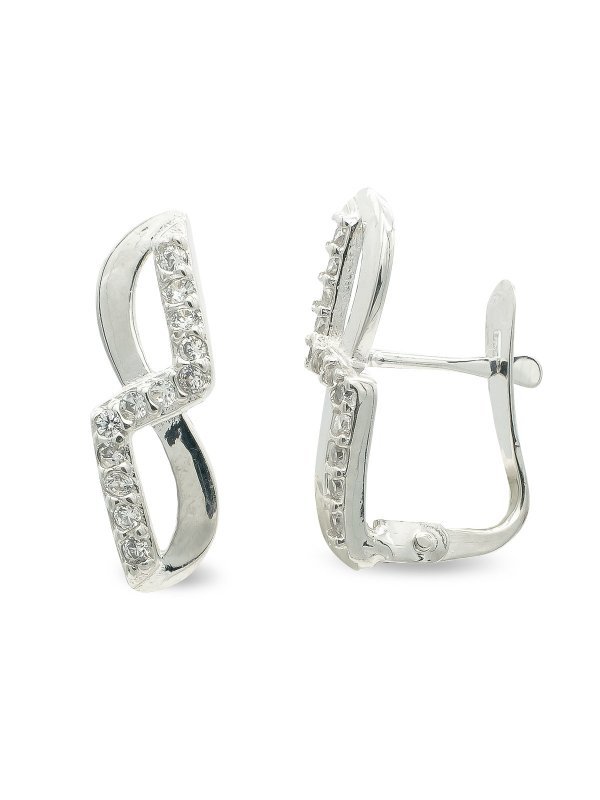 9K PENDIENTES ORO BLANCO CON...