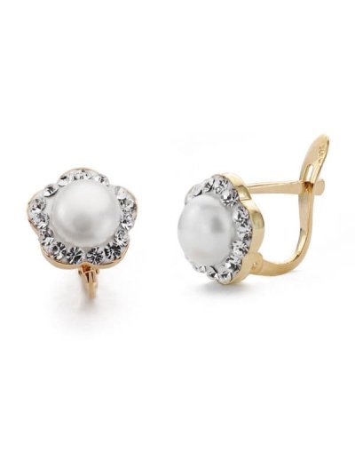 9K PENDIENTES ORO BICOLOR...