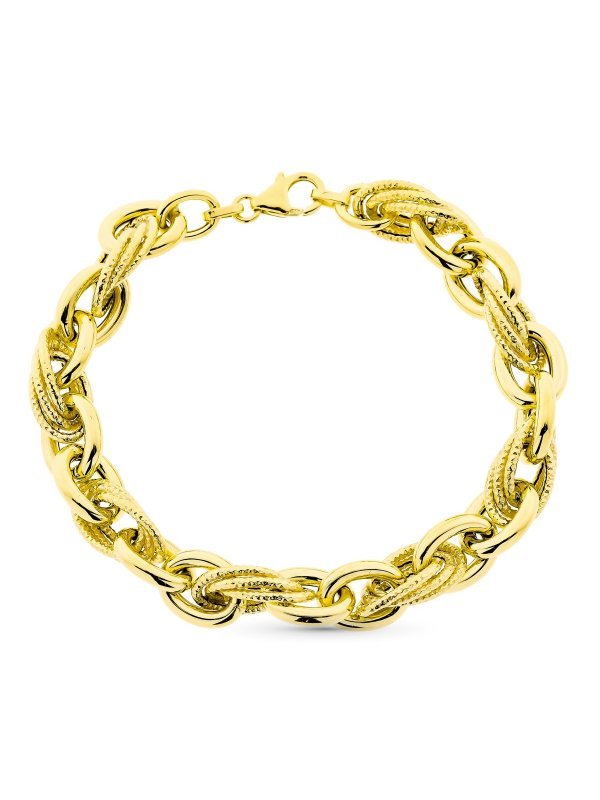9K PULSERA ORO AMARILLO TRIPLE...