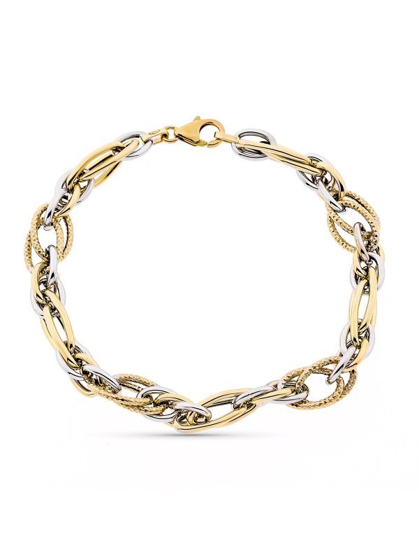 9K PULSERA HUECA 20 CM
