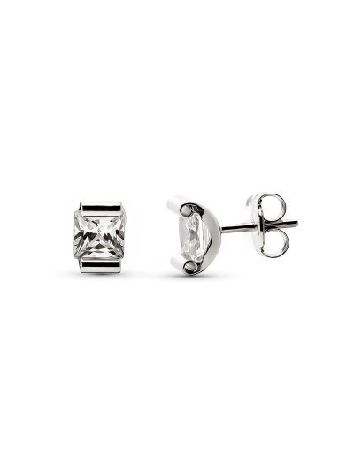 9K PENDIENTES PIEDRA 4 MM...
