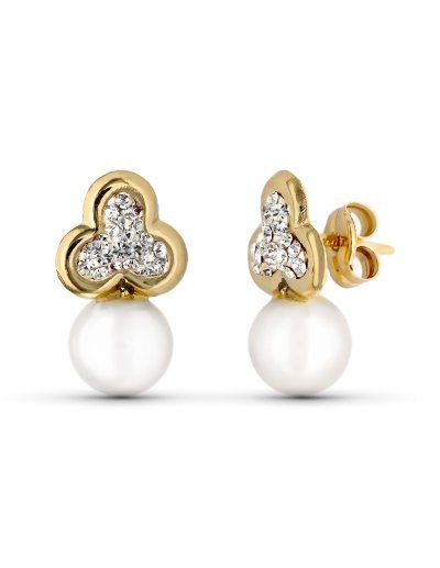 9K PENDIENTES COMUNION ORO...