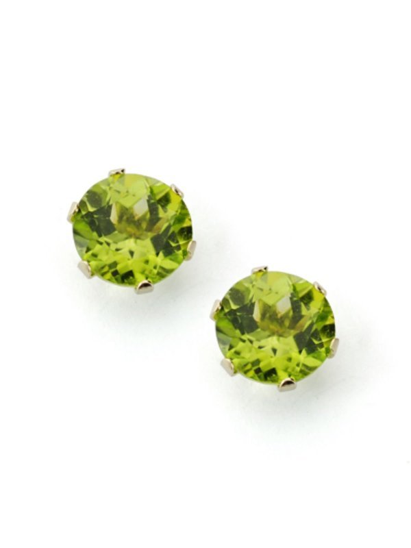 9K PENDIENTES ORO AMARILLO OLIVINA...