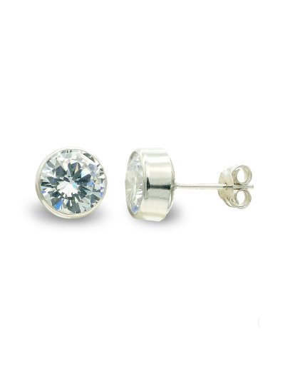 9K PENDIENTES ORO BLANCO 7...