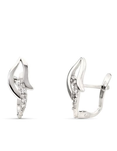 9K PENDIENTES ORO BLANCO...