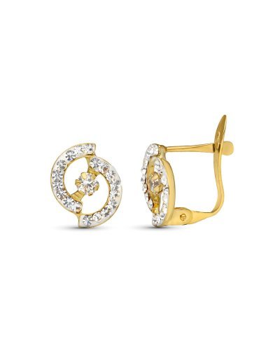 9K PENDIENTES ORO BICOLOR...