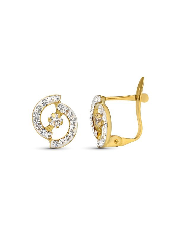 9K PENDIENTES ORO BICOLOR COMUNION...