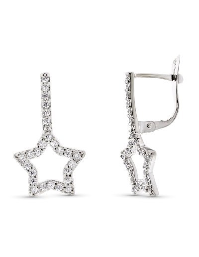 9K PENDIENTES ORO BLANCO...