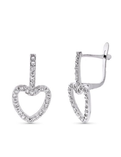 9K PENDIENTES ORO BLANCO...