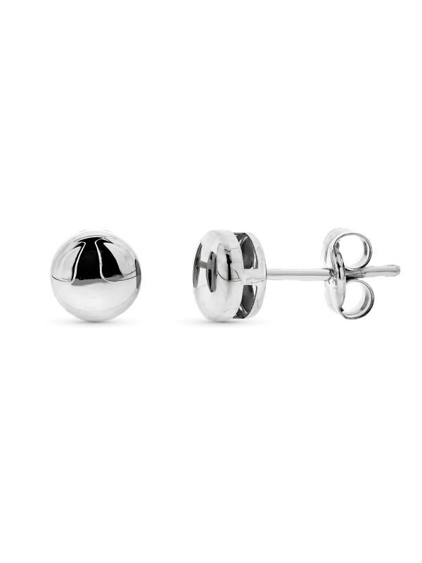 9K PENDIENTES ORO BLANCO CHATON LISO...