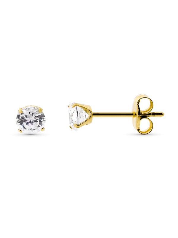 9K PENDIENTES ORO AMARILLO 4 PATILLAS...