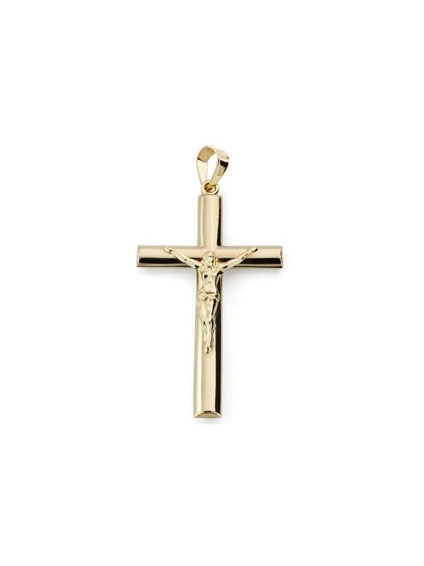 9K CRUZ ORO AMARILLO CRISTO OVAL...