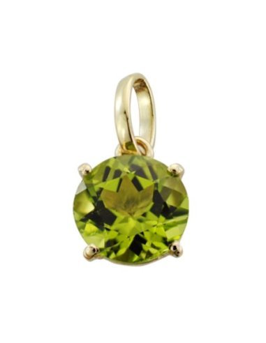 9K COLGANTE ORO AMARILLO OLIVINA...