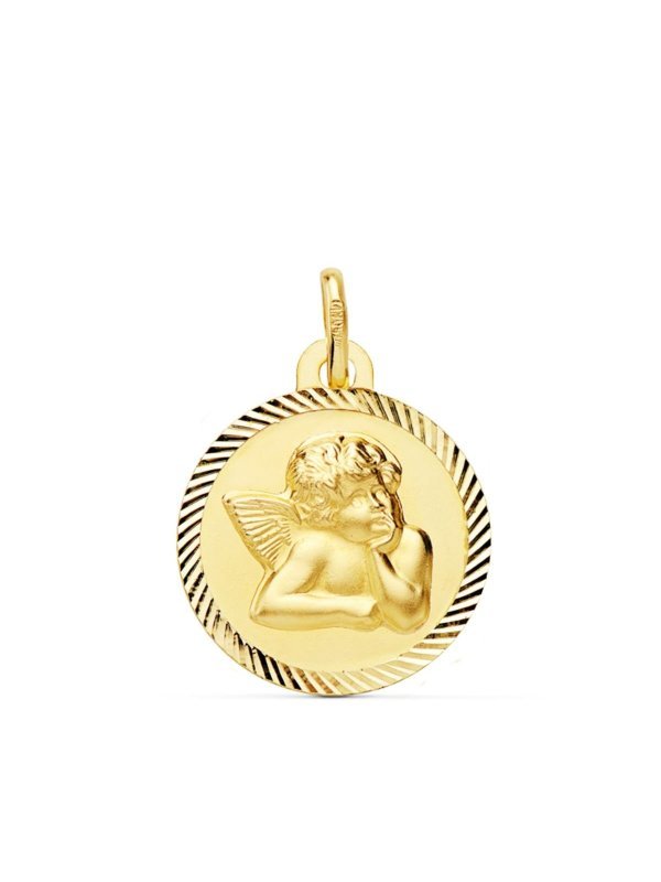 9K MEDALLA ORO AMARILLO REDONDA...