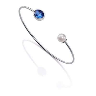 PULSERA RODIO SINT. CRISTAL...