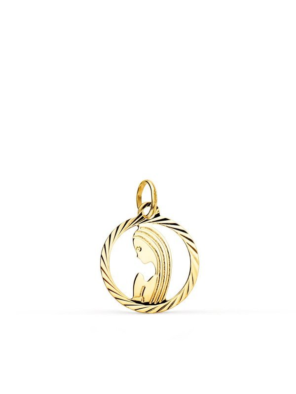 9K MEDALLA ORO AMARILLO VIRGEN NIÑA...