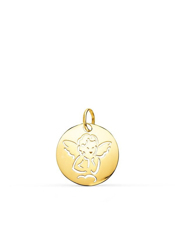 9K MEDALLA ANGELITO ORO AMARILLO...