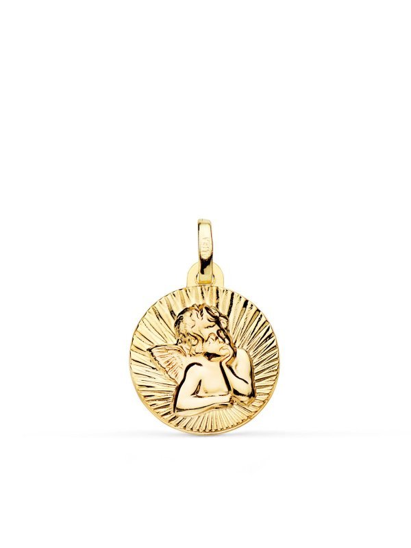 9K MEDALLA ORO AMARILLO ANGELITO...