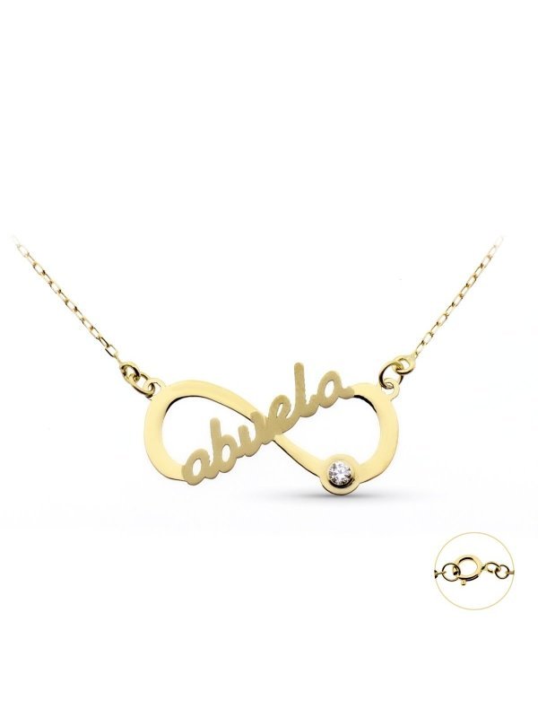 9K GARGANTILLA ORO AMARILLO INFINITO...