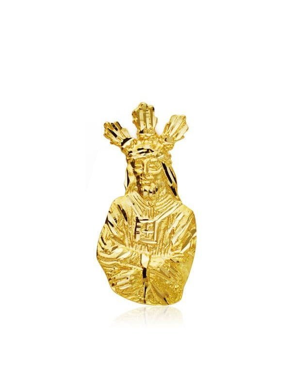 9K CRISTO CAUTIVO SILUETA 27X13 MM
