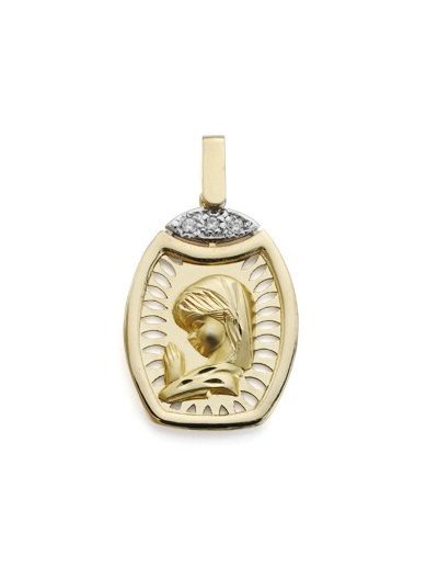 9K MEDALLA VIRGEN NIÑA...