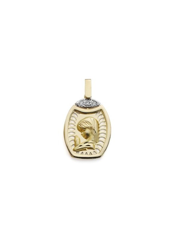 9K MEDALLA VIRGEN NIÑA 24X16 MM