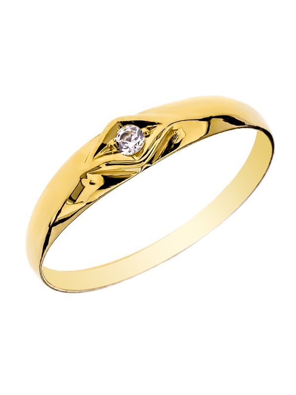 9K SOLITARIO ORO AMARILLO BEBE