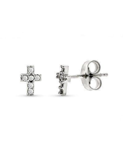 9k PENDIENTES ORO BLANCO...