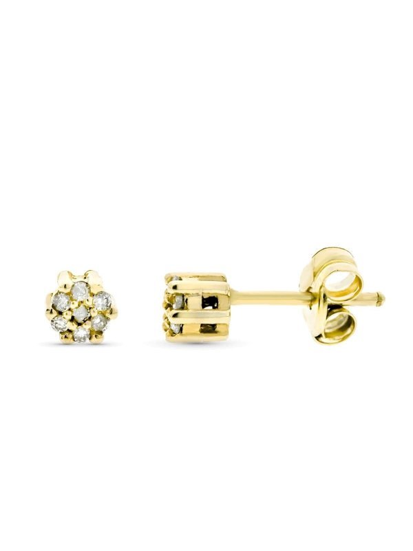 9K PENDIENTES ORO AMARRILLO CUAJO...