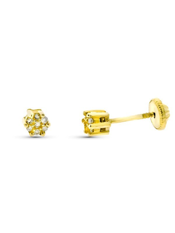 9K PENDIENTES ORO AMARRILLO CUAJO...