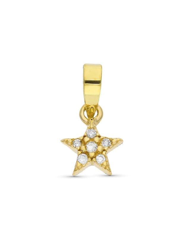 9K COLGANTE MINIMAL ORO AMARILLO...