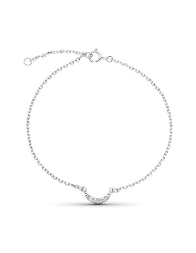9K PULSERA ORO BLANCO LUNA...
