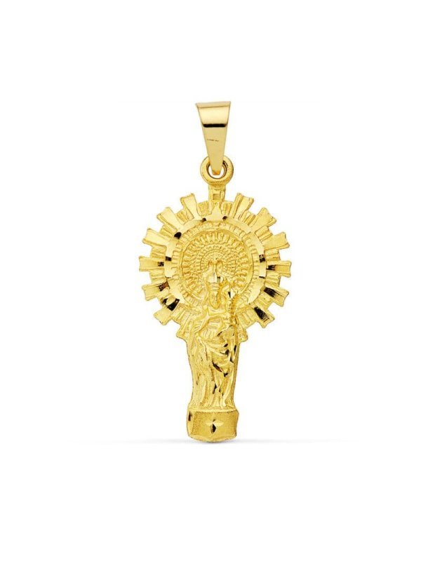 9K VIRGEN DEL PILAR SILUETA 32X17 MM