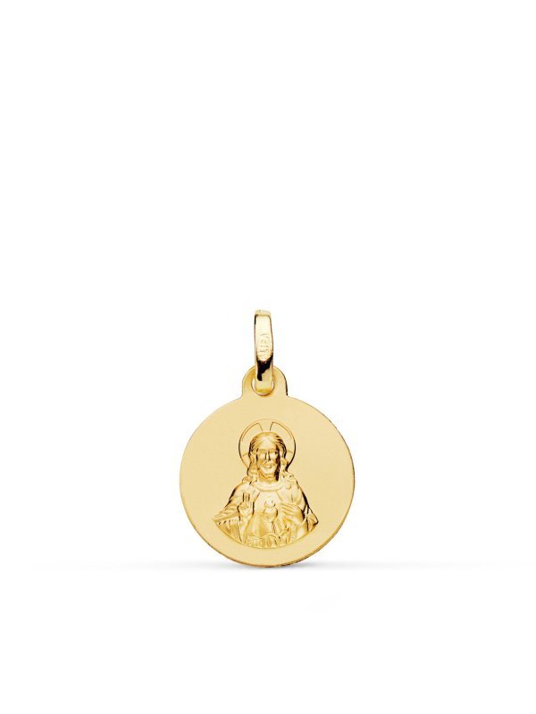 9K MEDALLA CORAZON DE JESUS TALLADA...