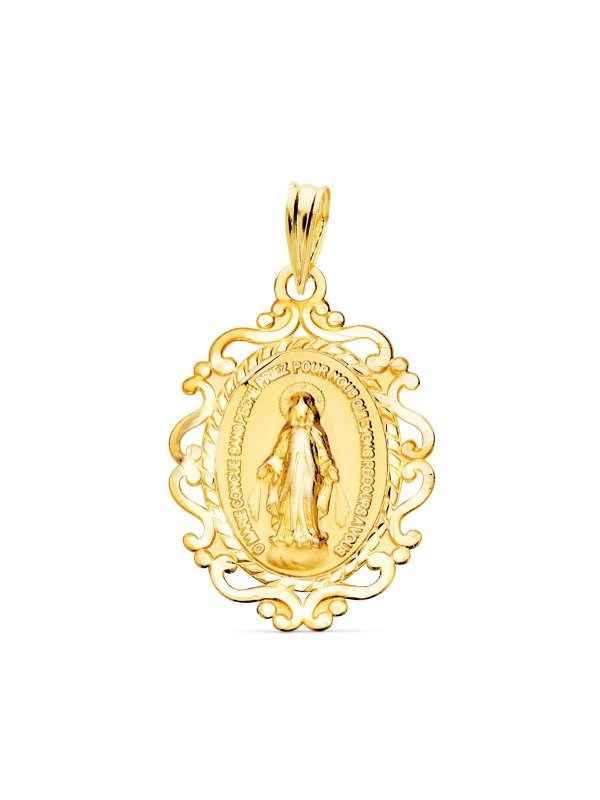 9K MEDALLA VIRGEN DE LA MILAGROSA...