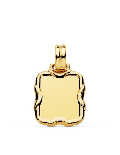 9K CHAPA RECTANGULAR 23X19 MM