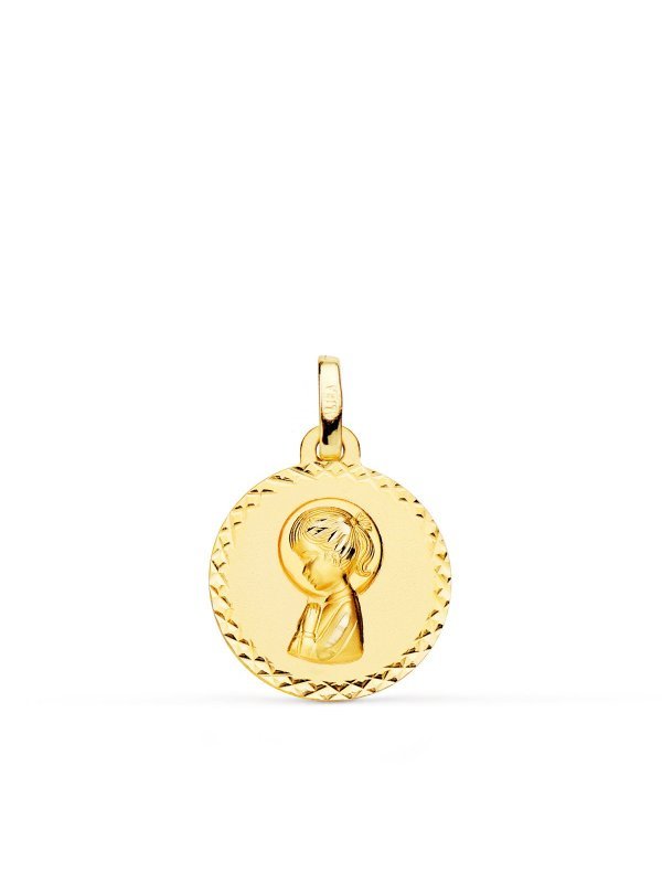 9K MEDALLA ORO AMARILLO VIRGEN NIÑA...