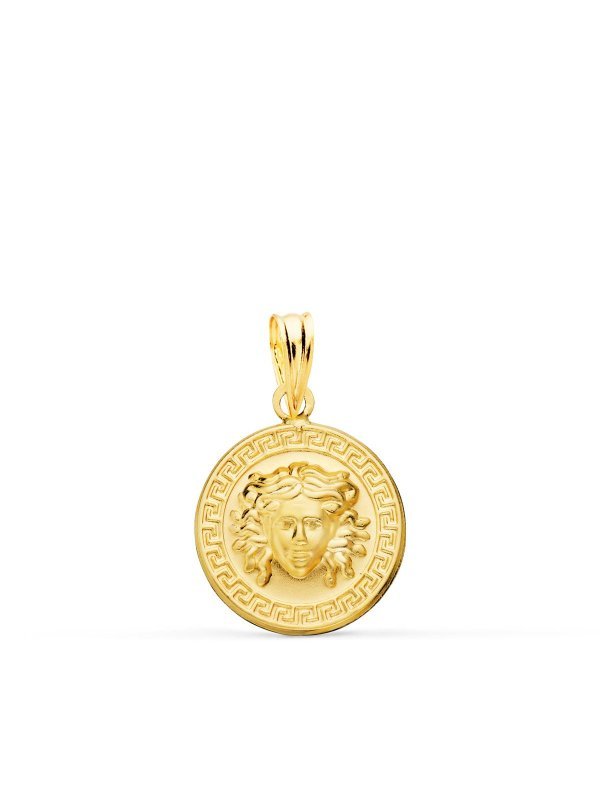 18K MEDALLA ORO AMARILLO MEDUSA CON...