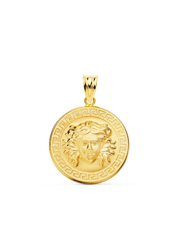 18K MEDALLA ORO AMARILLO MEDUSA CON...