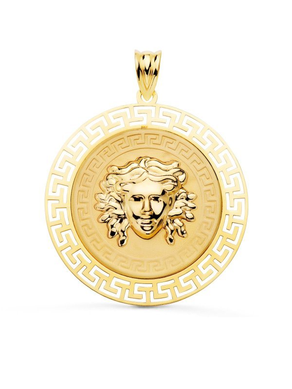 18K MEDALLA ORO AMARILLO MEDUSA CON...