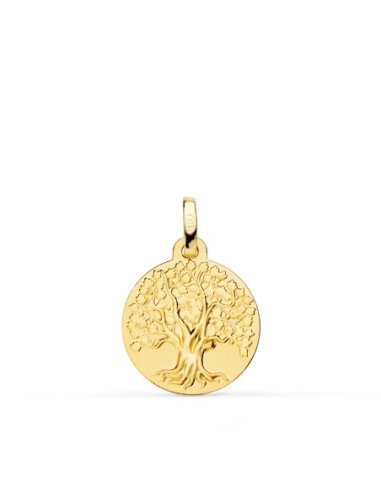 18K MEDALLA ORO AMARILLO ARBOL DE LA...