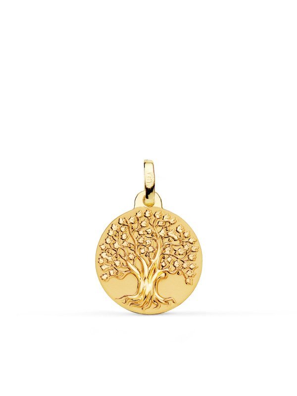 18K MEDALLA ORO AMARILLO ARBOL DE LA...