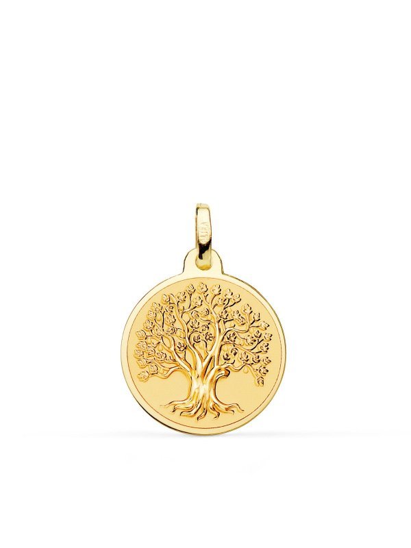 18K MEDALLA ORO AMARILLO ARBOL DE LA...