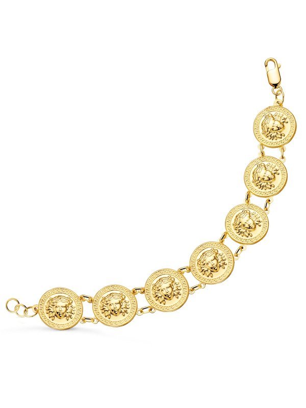 18K PULSERA ORO AMARILLO CON MEDUSAS...