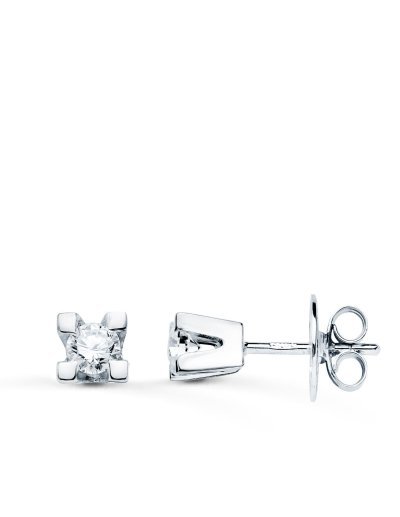 18K PENDIENTES BRILLANTES...