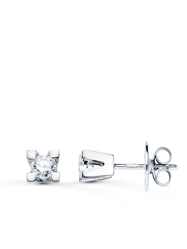 18K PENDIENTES BRILLANTES 0.20QTES SI-H