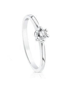 18K SOLITARIO DIAMANTE...